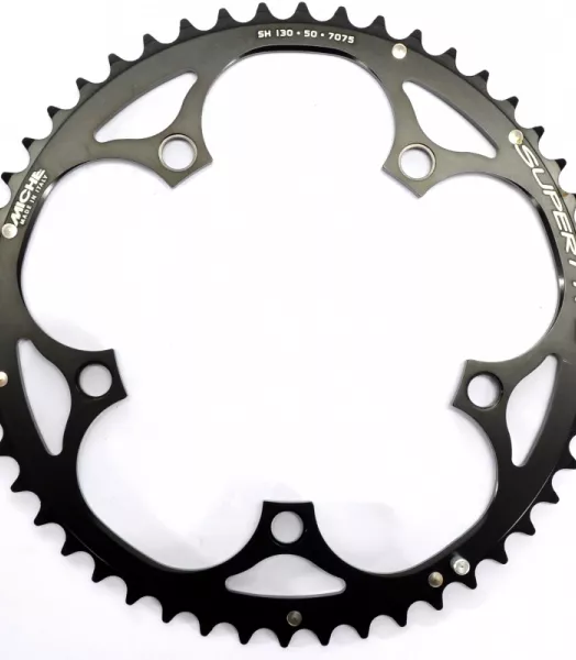 PLATEAU ROUTE MICHE COMP. SHIMANO 9/10V ALU 5 BRANCHES NOIR ANODISES